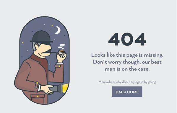 網(wǎng)站建設(shè)之創(chuàng)意的404頁面設(shè)計(jì)賞析